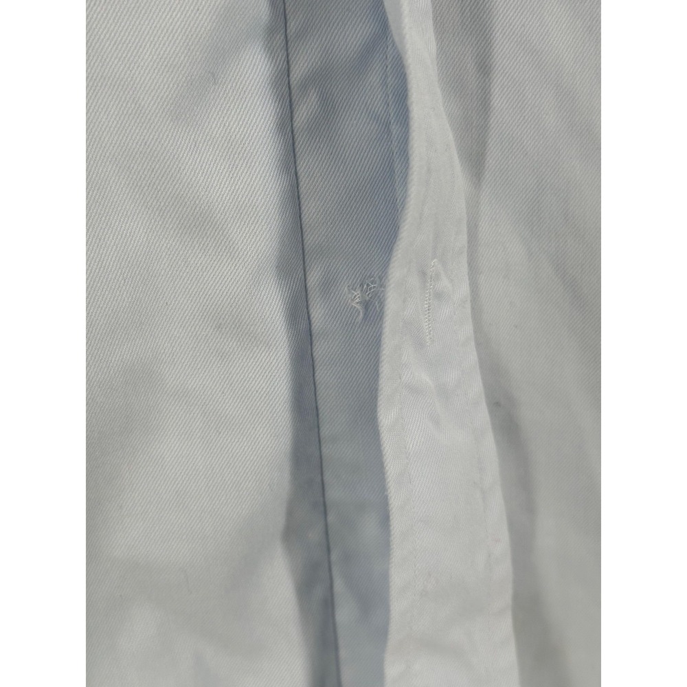Teddy Stratford Shirt Mens 1 Small Blue Dress Zip Placket Long Sleeve Button‎ Up - Picture 6 of 15